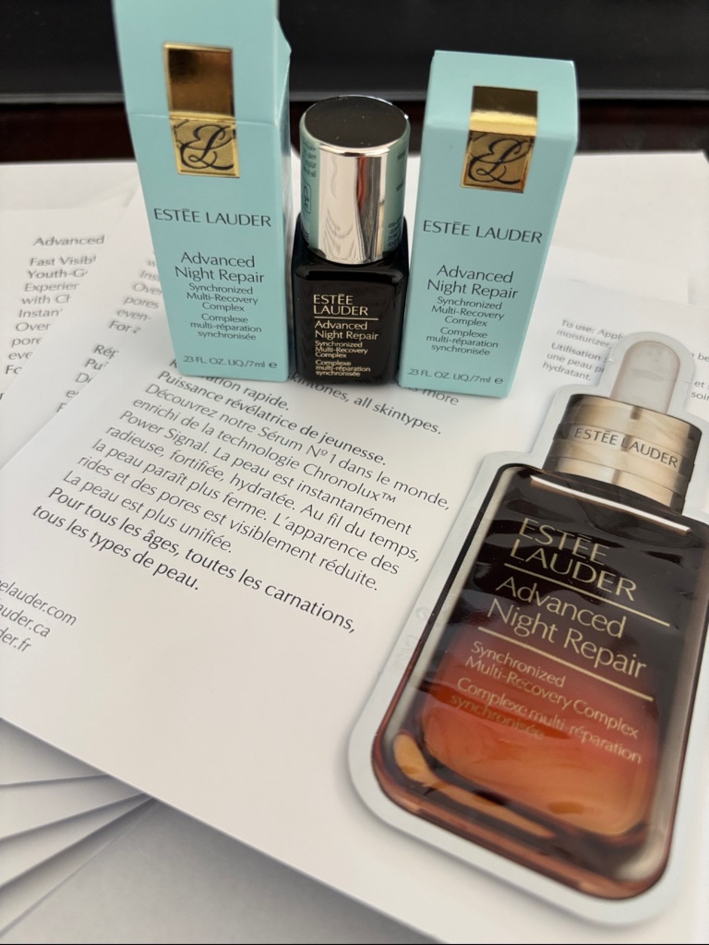 Estee Lauder Advanced Night Repair Travel Size Bundle With Free Cosmetic Bag